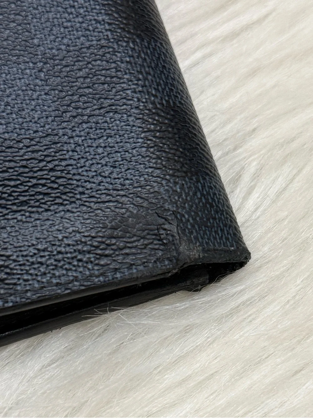 LOUIS VUITTON - COBALT BLUE BLACK DAMIER GRAPHITE BIFOLD WALLET